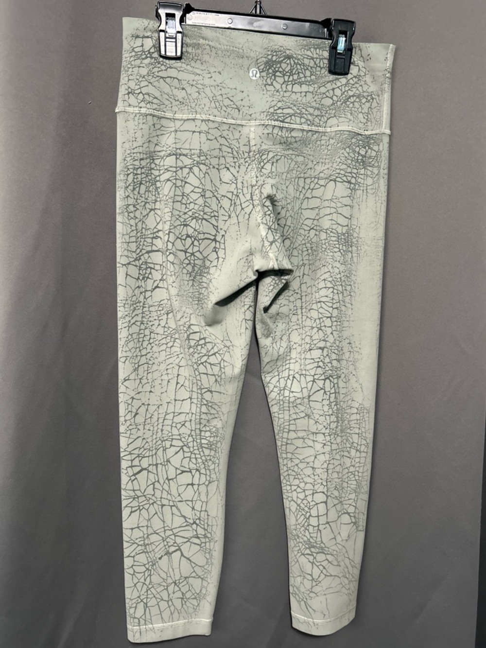 lululemon athletica grey cracked marble Patterned sz:8